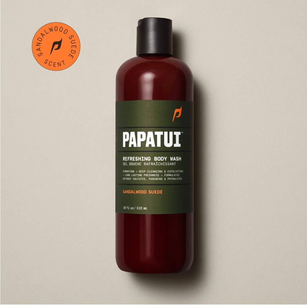 Papatui Refreshing Body Wash Sandalwood Suede 18 fl oz